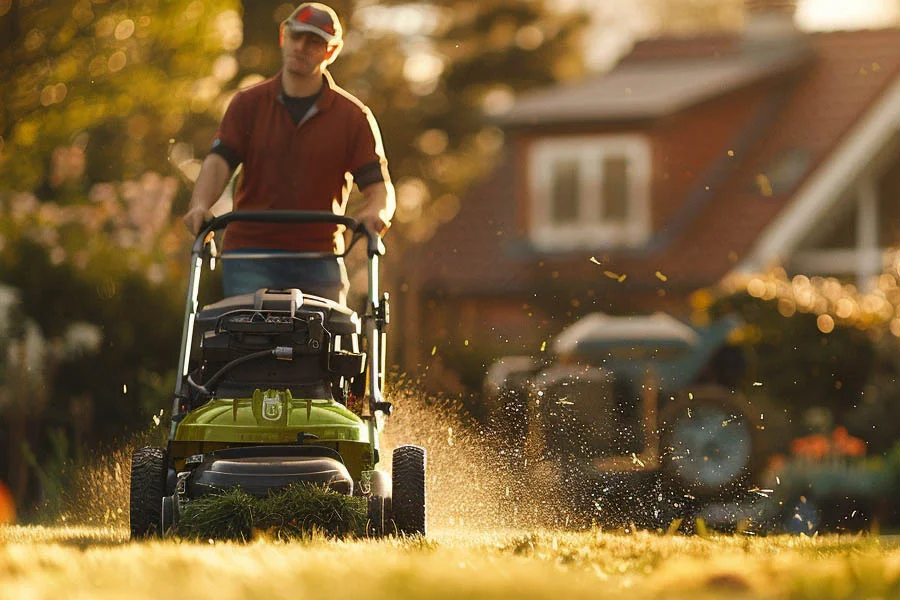 battery powered self propelled lawn mowers